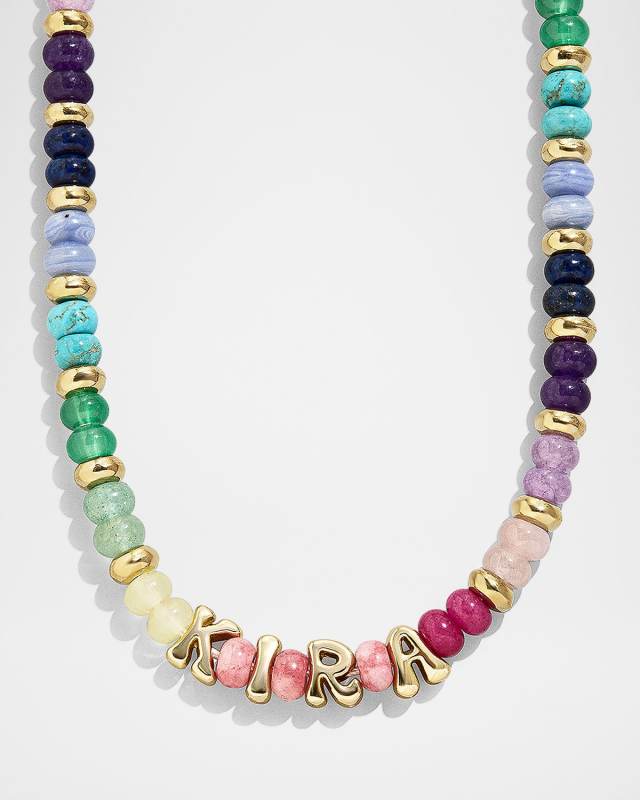 Semi Precious Custom Bubble Necklace